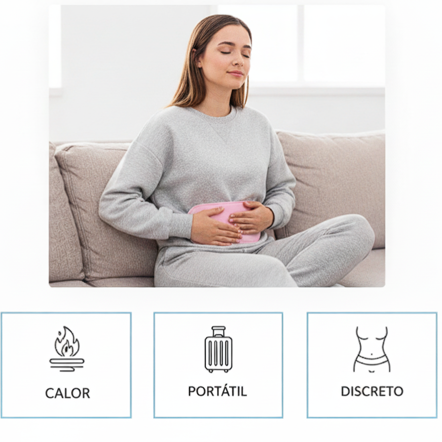 Cinturón térmico para dolores menstruales y cólicos